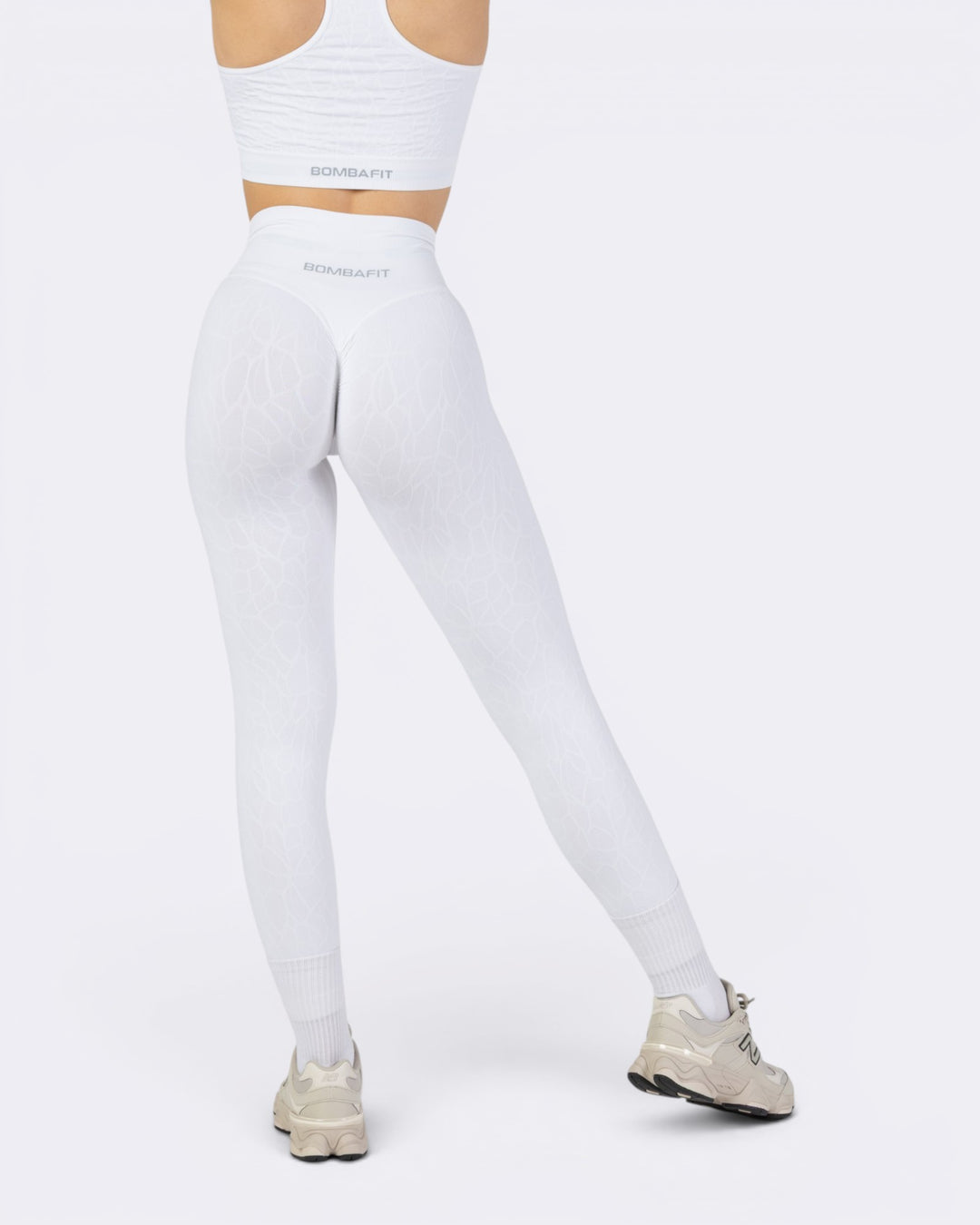 Nyx Texture Leggings - Bianco - Bombafit