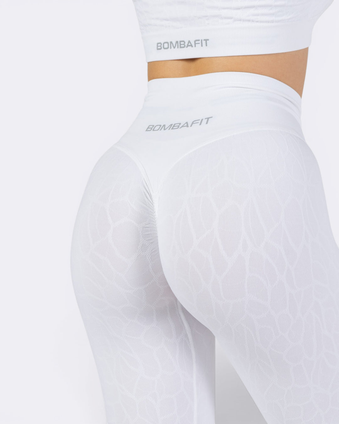 Nyx Texture Leggings - Bianco - Bombafit