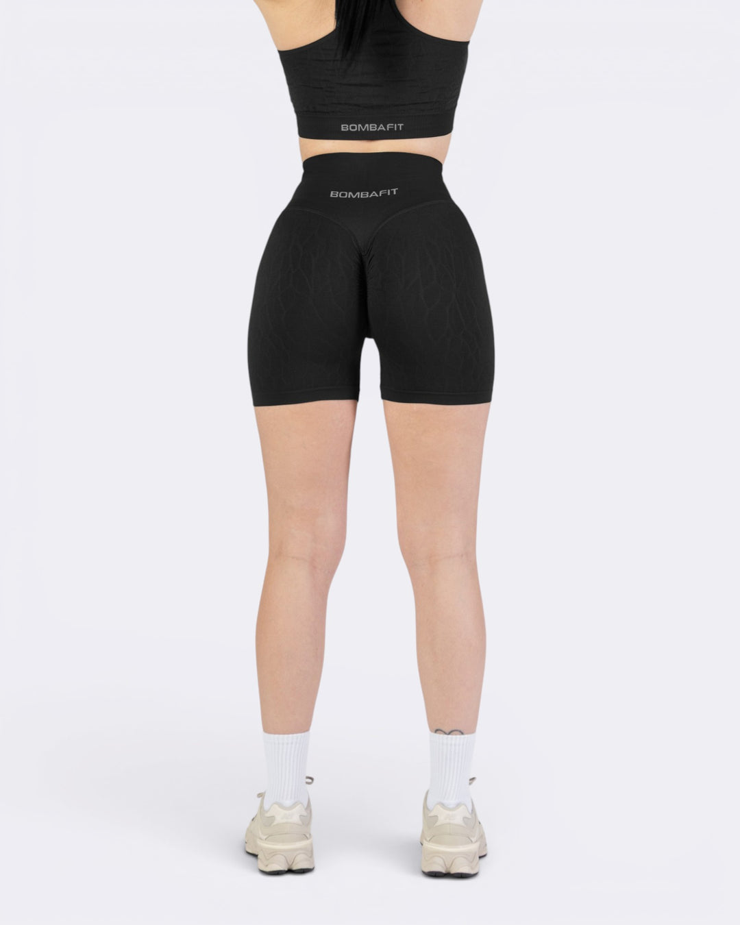 Nyx Texture Shorts Leggings - Nero - Bombafit