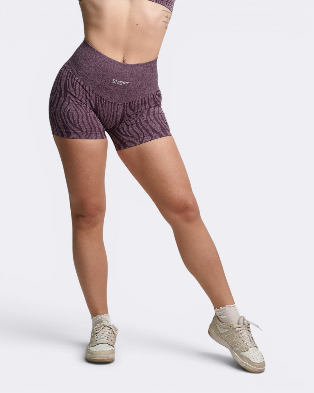 Oasis Shorts Leggings Zebra -  Viola plum - Bombafit