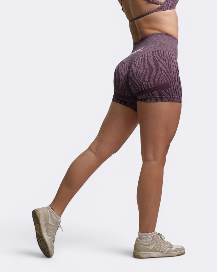 Oasis Shorts Leggings Zebra -  Viola plum - Bombafit