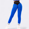 Pump It Bicolor Leggings Push Up - Blu Elettrico/Nero