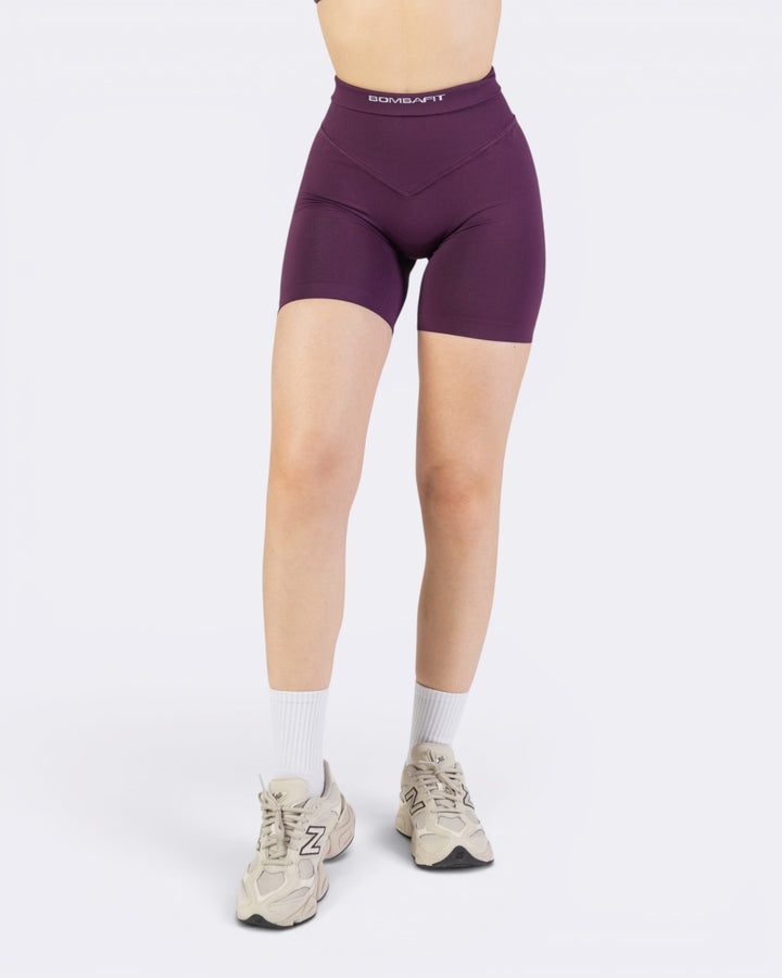 Pump It Shorts Leggings - Viola Plum - Bombafit