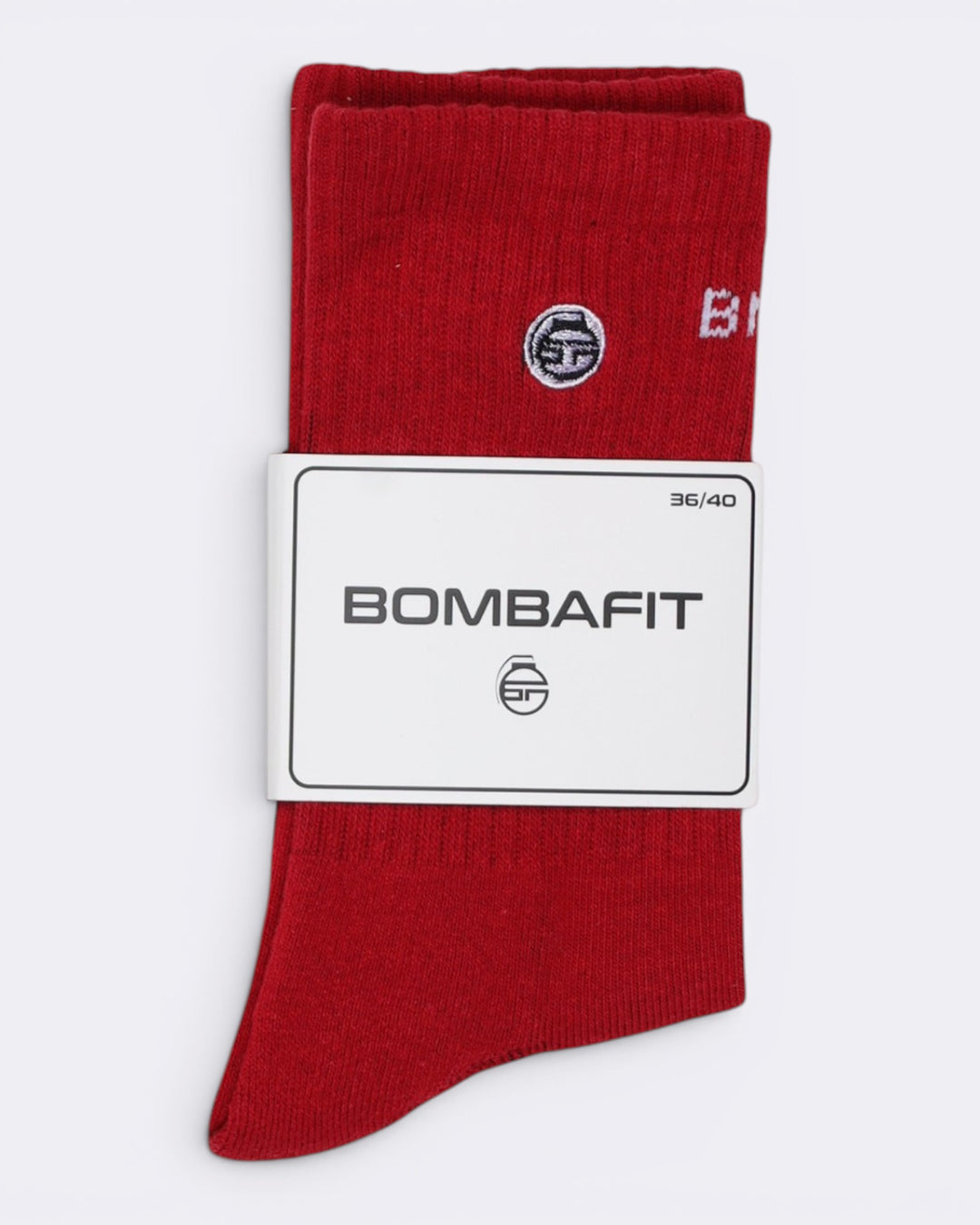 Socks Logo - Rosso - Bombafit