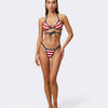 Costume Bikini Sway Duo - Righe Rosso/Blu - Bombafit