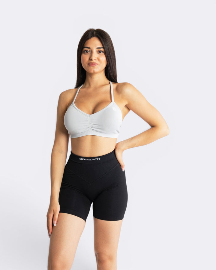 Top Lily sin costuras - Gris suave